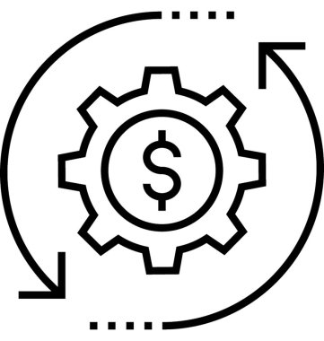 iş yönetimi vektör simgesi 