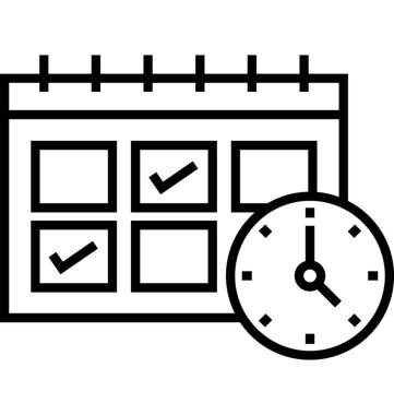 Zaman dilimi vektör simgesi 