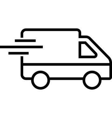 servis van vektör simgesi 