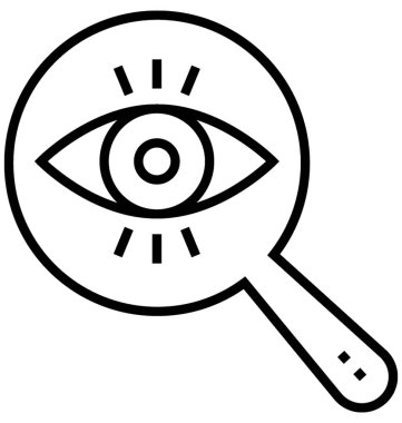 Büyüteç'i satırı vektör simgesi