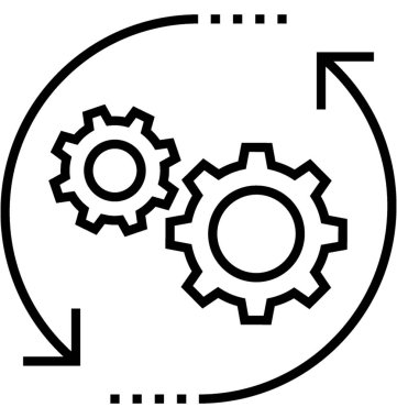 Tercihler satırı vektör simgesi 