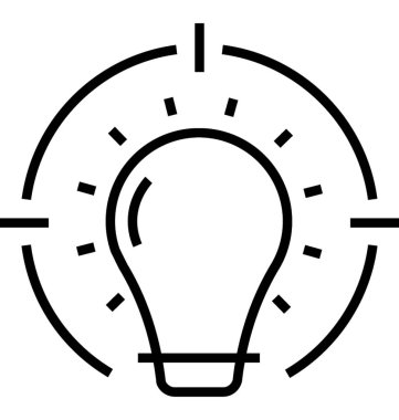 Fikir satırı vektör simgesi