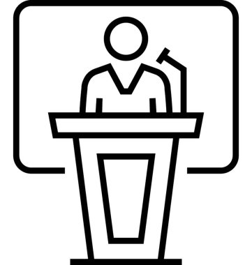 Konuşma satırı vektör simgesi