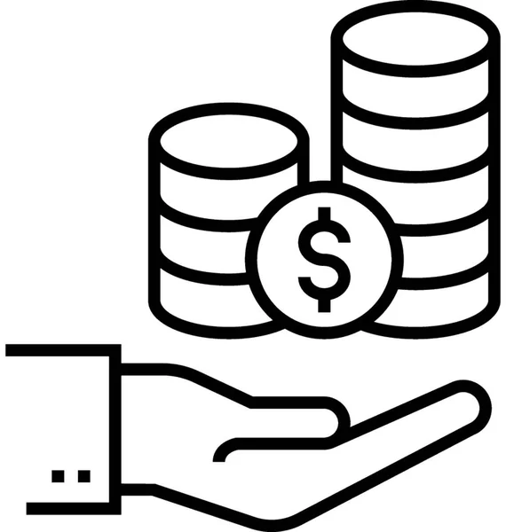 Investeringen Platte Vector Icon — Stockvector