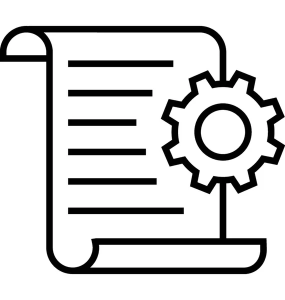 Vektorsymbol Für Dateieinstellungen — Stockvektor