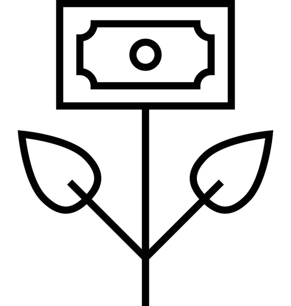 Wirtschaftswachstumsvektorsymbol — Stockvektor