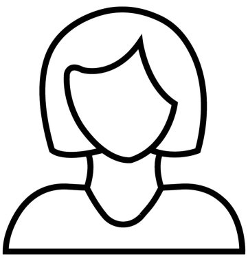 İş kadını vektör simgesi