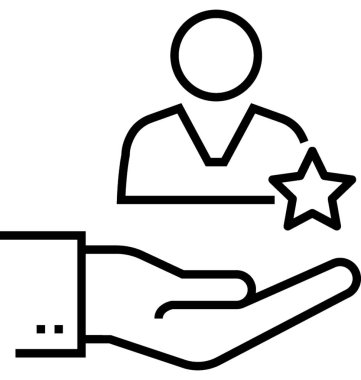 En sevdiğim çizgi vektör simgesi