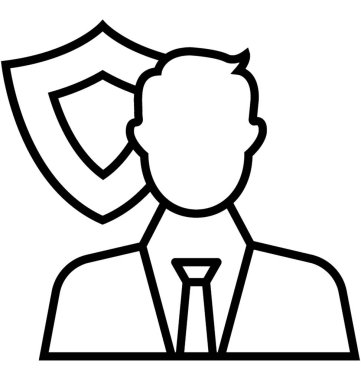 Kalkan satırı vektör simgesi