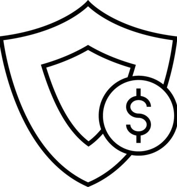 Kalkan satırı vektör simgesi 