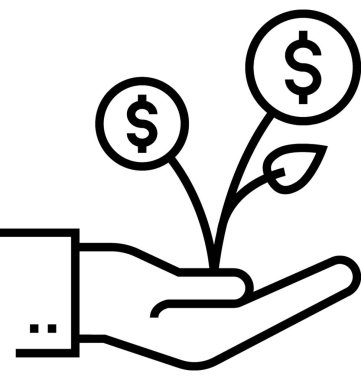 iş büyüme vektör simgesi