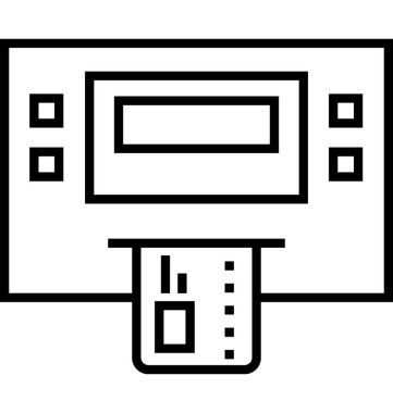 ATM makine vektör simgesi