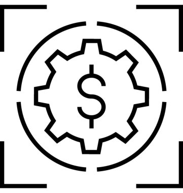 Yatırım planı vektör simgesi