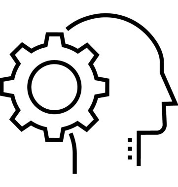 Beyin fırtınası vektör simgesi