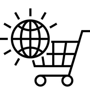 Tramvay hattı vektör simgesi 