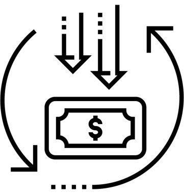 Forex satırı vektör simgesi 