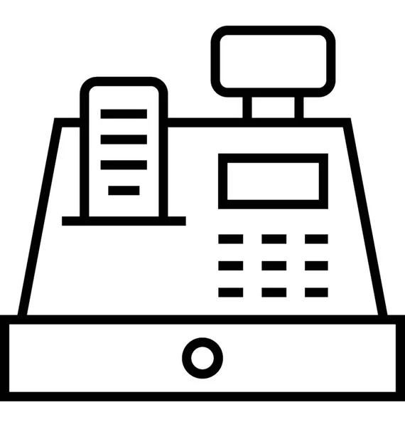 Cash Register Vector Icon — Stock Vector