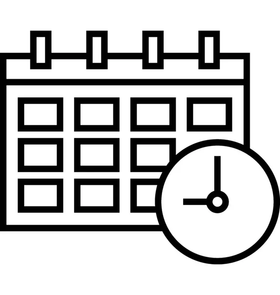 Time Frame Vector Icon — Stock Vector