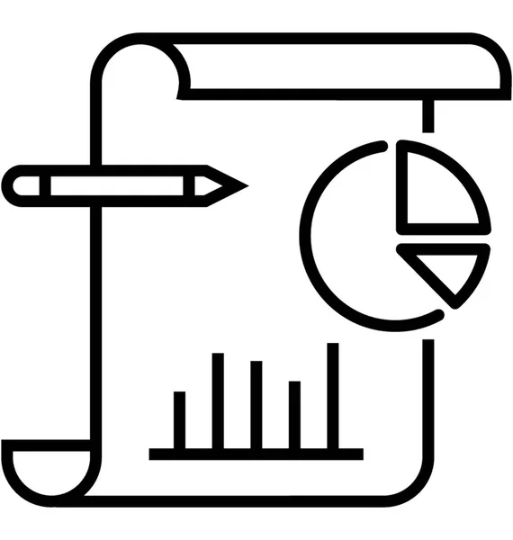 Diagramm Vektor Symbol — Stockvektor