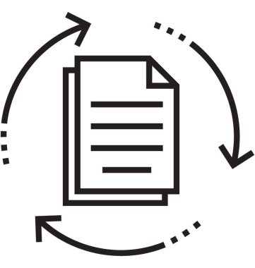 Yaprak satırı vektör simgesi