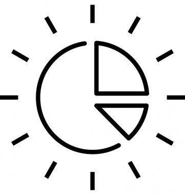 pasta grafiği vektör simgesi