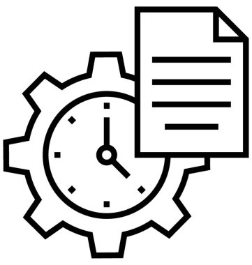 Yönetim satırı vektör simgesi