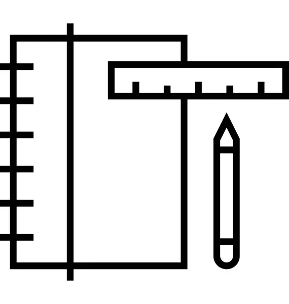 Entwurf Werkzeuge Vektor Symbol — Stockvektor