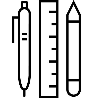 Özgeçmiş satırı vektör simgesi