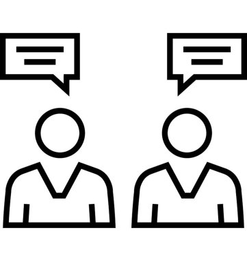 iletişim hattı vektör simgesi