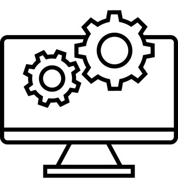 Web geliştirme vektör simgesi 