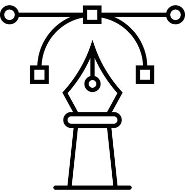 grafik tasarım vektörü simgesi
