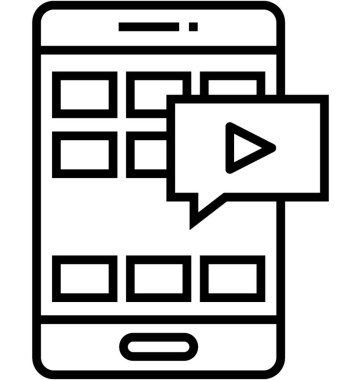 mobil uygulama vektör simgesi