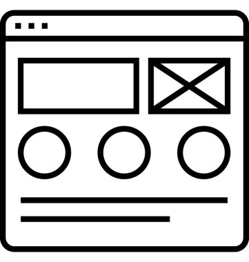 Tel çerçeve vektör simgesi 