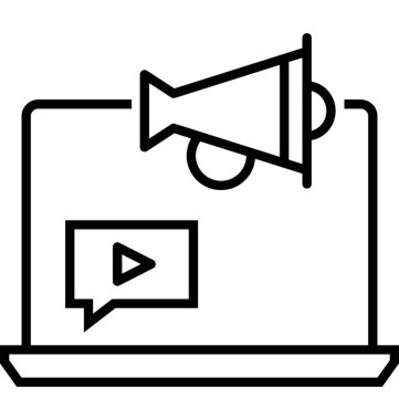 dijital pazarlama vektör simgesi 