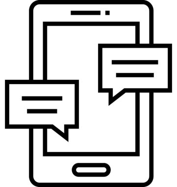 Sosyal ortam vektör simgesi