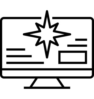 Web gezinti vektör simgesi