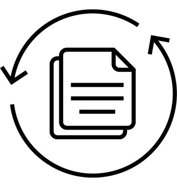 Veri Eşitleme vektör simgesi 