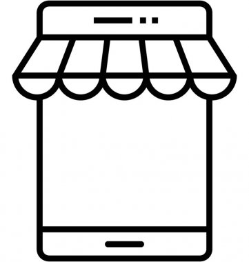 mobil pazarlama vektör simgesi