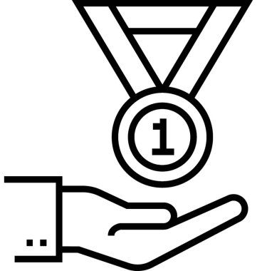Resmi ödül vektör simgesi 