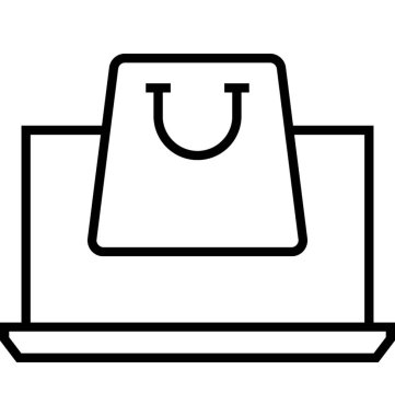 E ticaret vektör simgesi 