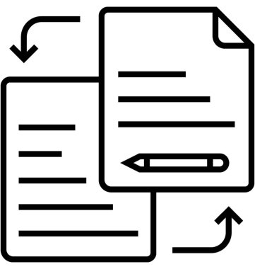  İçerik yönetimi vektör simgesi 