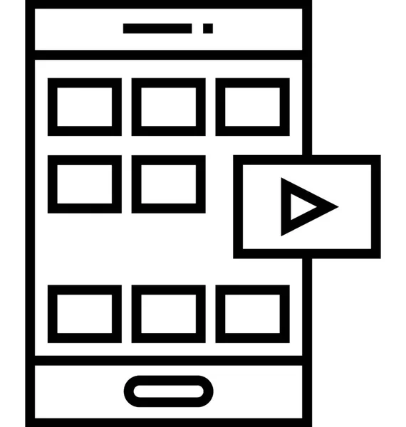 Symbol Für Mobile Anwendungen — Stockvektor