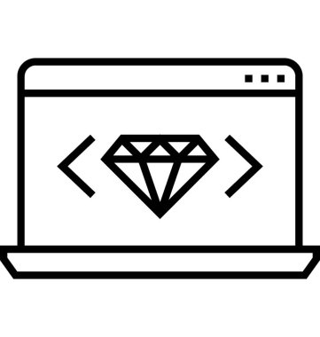 Kod vektör simge temiz 