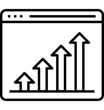 Büyüme trafik vektör simgesi