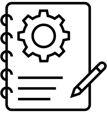 içerik geliştirme vektör simgesi 