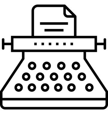 Kopya yazar vektör simgesi