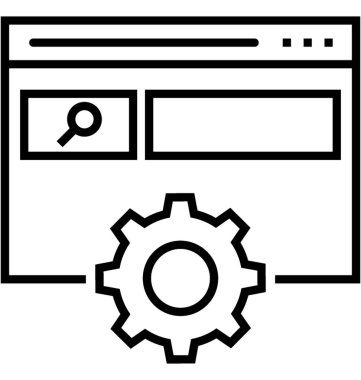 Web sitesi optimizasyonu vektör simge