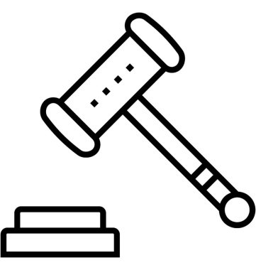 Hukuki destek vektör simgesi