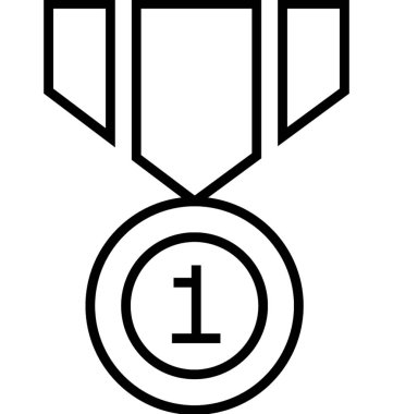 Resmi ödül vektör simgesi 