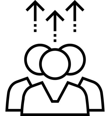 Personel eğitim vektör simgesi